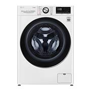 Čelní pohled na 10,5 kg parní pračka / 7 kg sušička, A (v rozsahu A až G), Direct Drive™ motor, AI DD™ - optimální volba pracích pohybů, TurboWash™360°, parní péče Steam&#43;™, ThinQ™ &#43; WiFi F4DV910H2