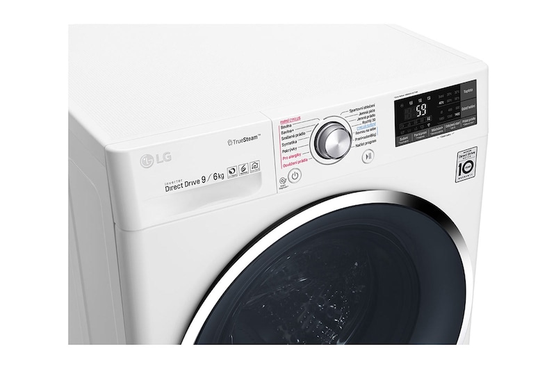 LG 9 kg pračka / 5 kg sušička, 1400 ot./min, A (v rozsahu A až G), 6 Motion DD, Direct Drive™, TrueSteam™ - parní praní, ThinQ™, Přidat prádlo, 14 programů, 8 možností sušení, F94J8VH2WD