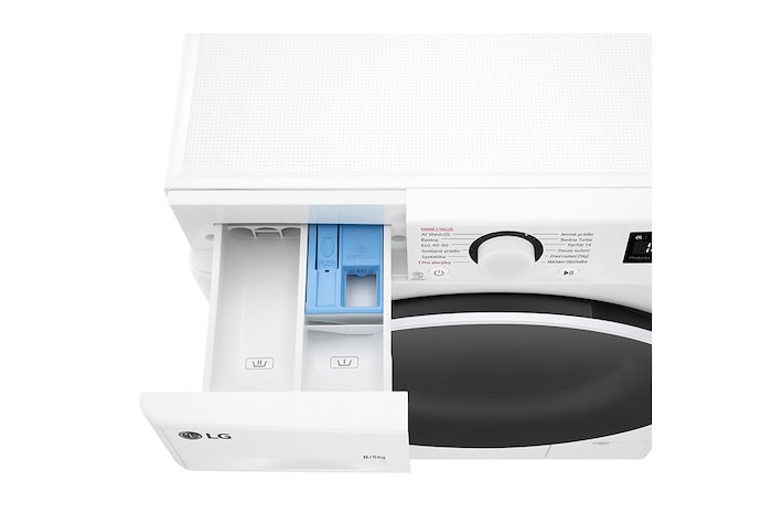 LG Slim parní pračka / sušička LG | 8 / 5 kg | 1200 ot./min | Direct Drive™ |Bílá, FCR5A85WW