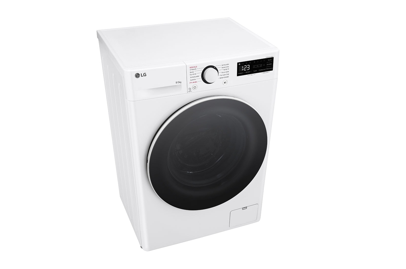 LG Slim parní pračka / sušička LG | 8 / 5 kg | 1200 ot./min | Direct Drive™ |Bílá, FCR5A85WW