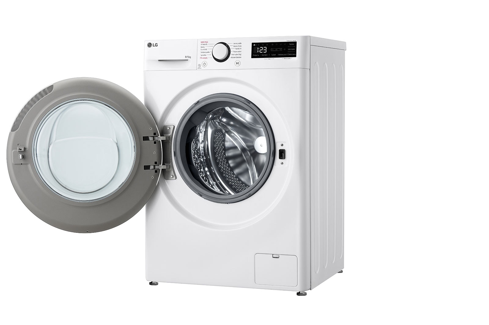 LG Slim parní pračka / sušička LG | 8 / 5 kg | 1200 ot./min | Direct Drive™ |Bílá, FCR5A85WW