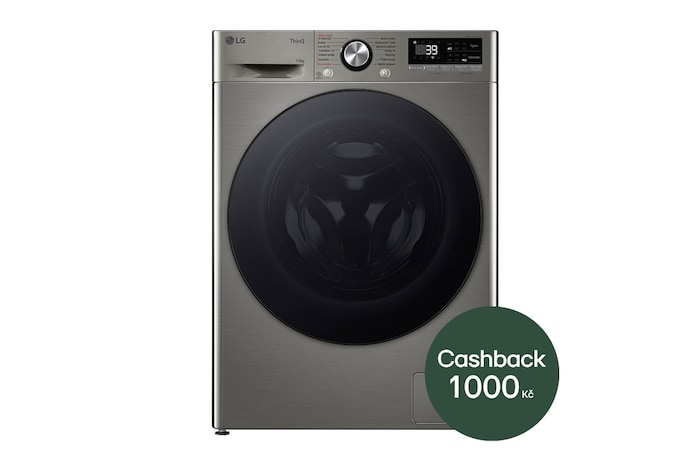LG 10 kg parní pračka / 6 kg sušička LG | 1400 ot./min | Direct Drive™ | AI DD™ | TurboWash™360°,  front view, FCR7A06PG