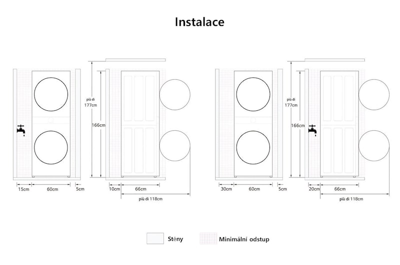LG WashTower | 12 / 10 kg |1400 ot./min | AI DD™ | TurboWash™360°|Černá/šedá, WT1210BBF