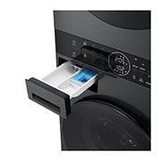 LG WashTower | 12 / 10 kg |1400 ot./min | AI DD™ | TurboWash™360°|Černá/šedá, WT1210BBF