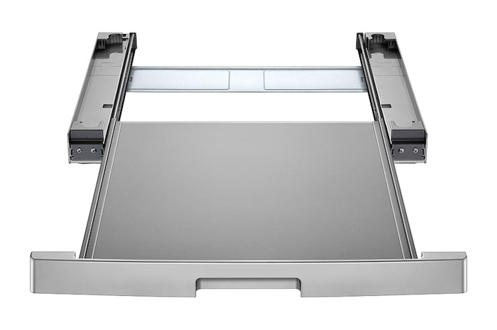 LG Mezikus pro pračky LG s hloubkou 55 - 65 cm | DSKSS | Spojovací díl pro pračku a sušičku s výsuvem | Stříbrná, DSKSS