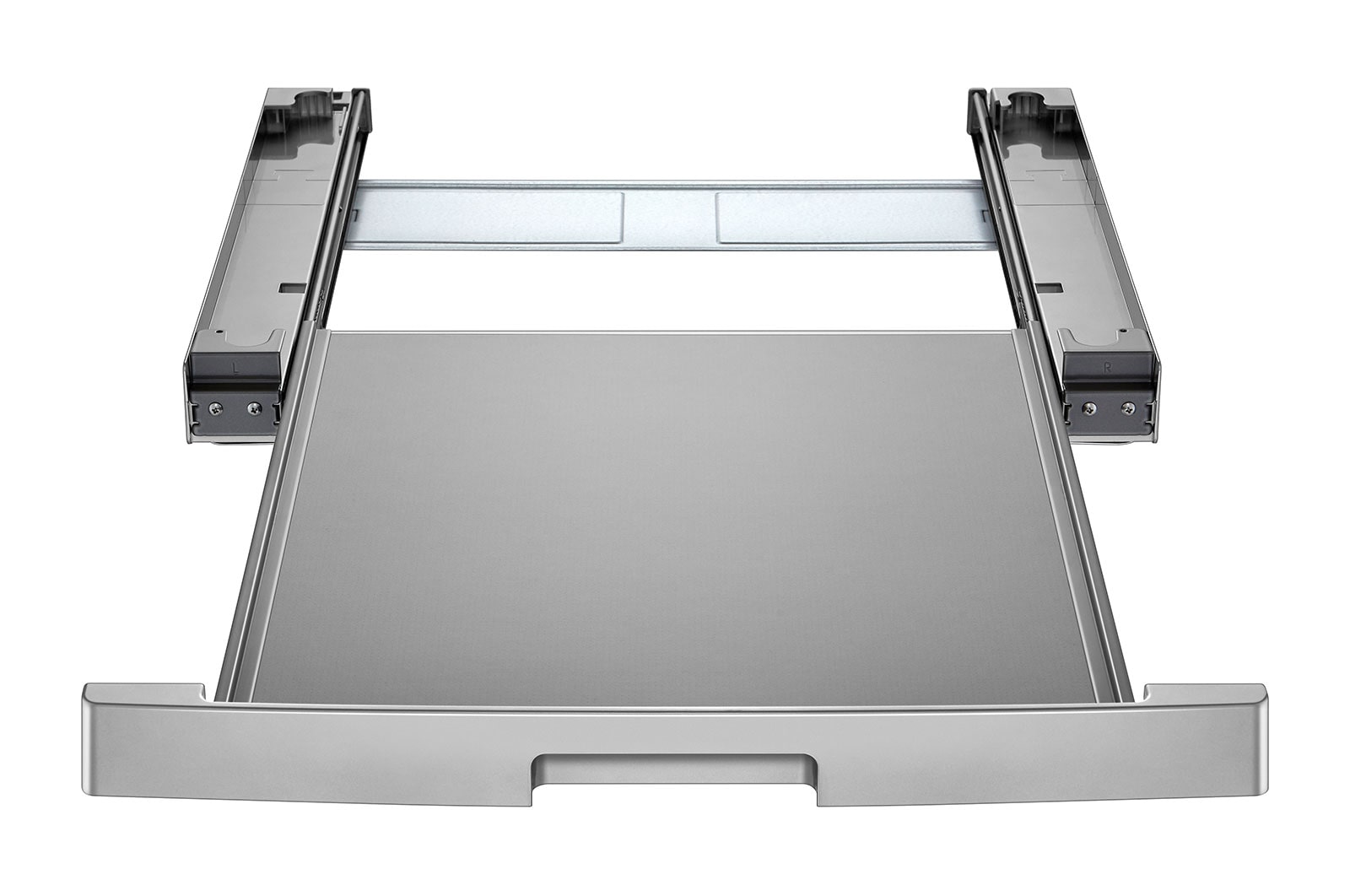 LG Mezikus pro pračky LG s hloubkou 55 - 65 cm | DSKSS | Spojovací díl pro pračku a sušičku s výsuvem | Stříbrná, DSKSS