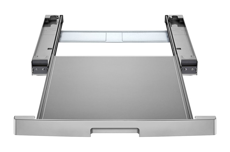 LG Mezikus pro pračky LG s hloubkou 55 - 65 cm | DSKSS | Spojovací díl pro pračku a sušičku s výsuvem | Stříbrná, DSKSS