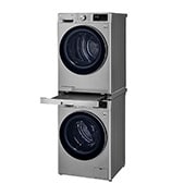 LG Mezikus pro pračky LG s hloubkou 55 - 65 cm | DSKSS | Spojovací díl pro pračku a sušičku s výsuvem | Stříbrná, DSKSS