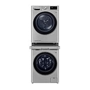 LG Mezikus pro pračky LG s hloubkou 55 - 65 cm | DSKSS | Spojovací díl pro pračku a sušičku s výsuvem | Stříbrná, DSKSS