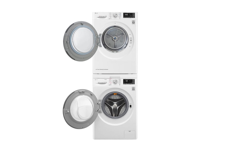 LG Mezikus pro pračky LG s hloubkou 55 - 65 cm | DSKSS | Spojovací díl pro pračku a sušičku s výsuvem | Bílá, DSTWH