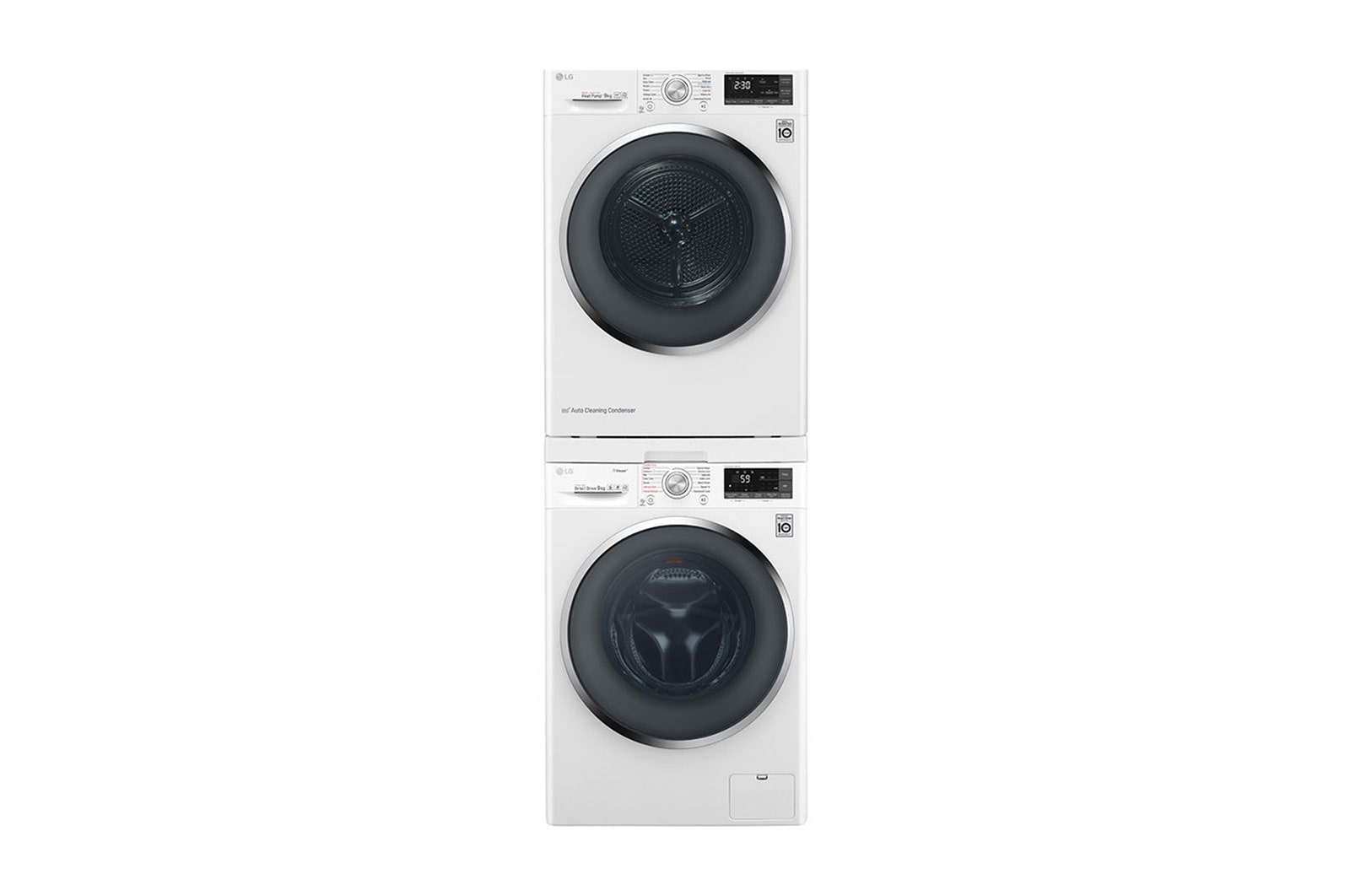 LG Mezikus pro pračky LG s hloubkou 55 - 65 cm | DSKSS | Spojovací díl pro pračku a sušičku s výsuvem | Bílá, DSTWH