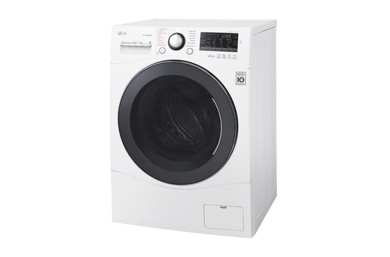 LG 10,5 kg pračka / 7 kg sušička , 1400 ot./min, Combo, 6 Motion DD, 14 programů, 15 přídavných možností, 8 možností sušení, F104A8JDH2N