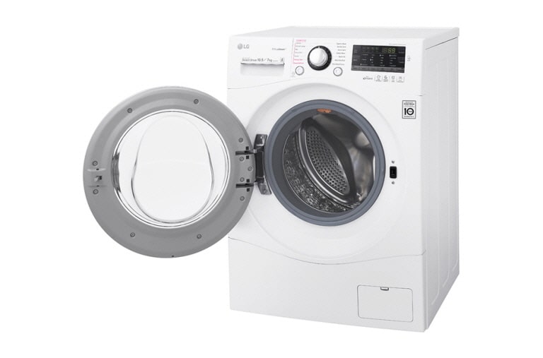 LG 10,5 kg pračka / 7 kg sušička , 1400 ot./min, Combo, 6 Motion DD, 14 programů, 15 přídavných možností, 8 možností sušení, F104A8JDH2N