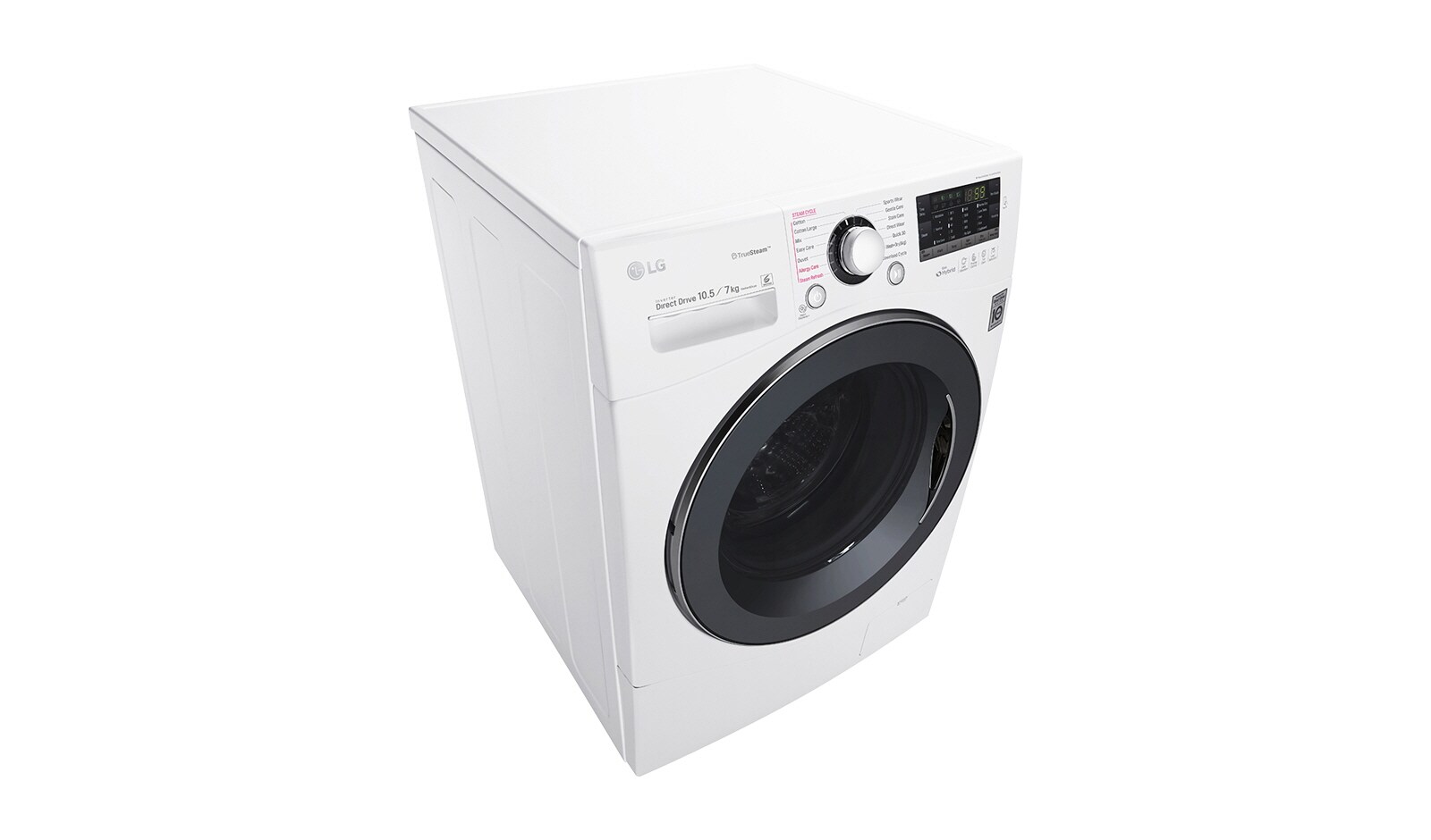 LG 10,5 kg pračka / 7 kg sušička , 1400 ot./min, Combo, 6 Motion DD, 14 programů, 15 přídavných možností, 8 možností sušení, F104A8JDH2N