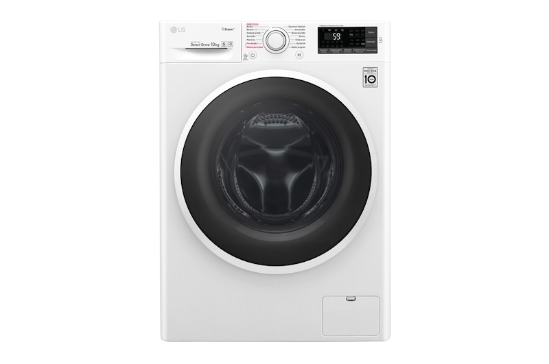 LG 10 kg parní pračka, 1400 ot./min, A+++ (v rozsahu A+++ až D), 6 Motion DD, Direct Drive™, Steam™ - parní praní, ThinQ™, Přidat prádlo, 14 programů, F104J6JY0W