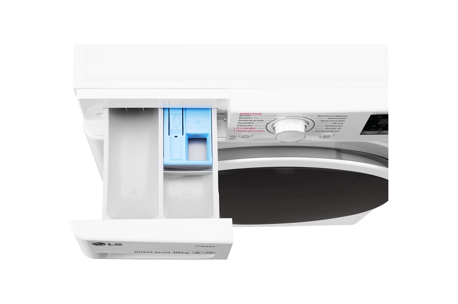 LG 10 kg parní pračka, 1400 ot./min, A+++ (v rozsahu A+++ až D), 6 Motion DD, Direct Drive™, Steam™ - parní praní, ThinQ™, Přidat prádlo, 14 programů, F104J6JY0W
