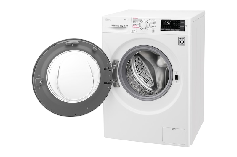LG 10 kg parní pračka, 1400 ot./min, A+++ (v rozsahu A+++ až D), 6 Motion DD, Direct Drive™, Steam™ - parní praní, ThinQ™, Přidat prádlo, 14 programů, F104J6JY0W