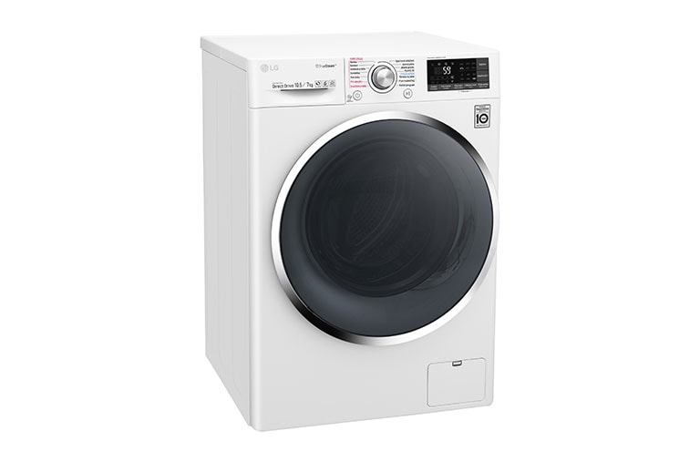 LG 10,5 kg pračka / 7 kg sušička, 1400 ot./min, 6 Motion DD, Direct Drive™, TrueSteam™ - parní praní, ThinQ™, Přidat prádlo, 14 programů, 8 možností sušení, F104J8JH2W