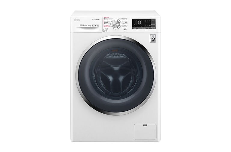Čelní pohled na 10 kg pračka, 1400 ot./min, 6 Motion DD, TrueSteam™ - parní praní, 14 programů F104J8JS2W