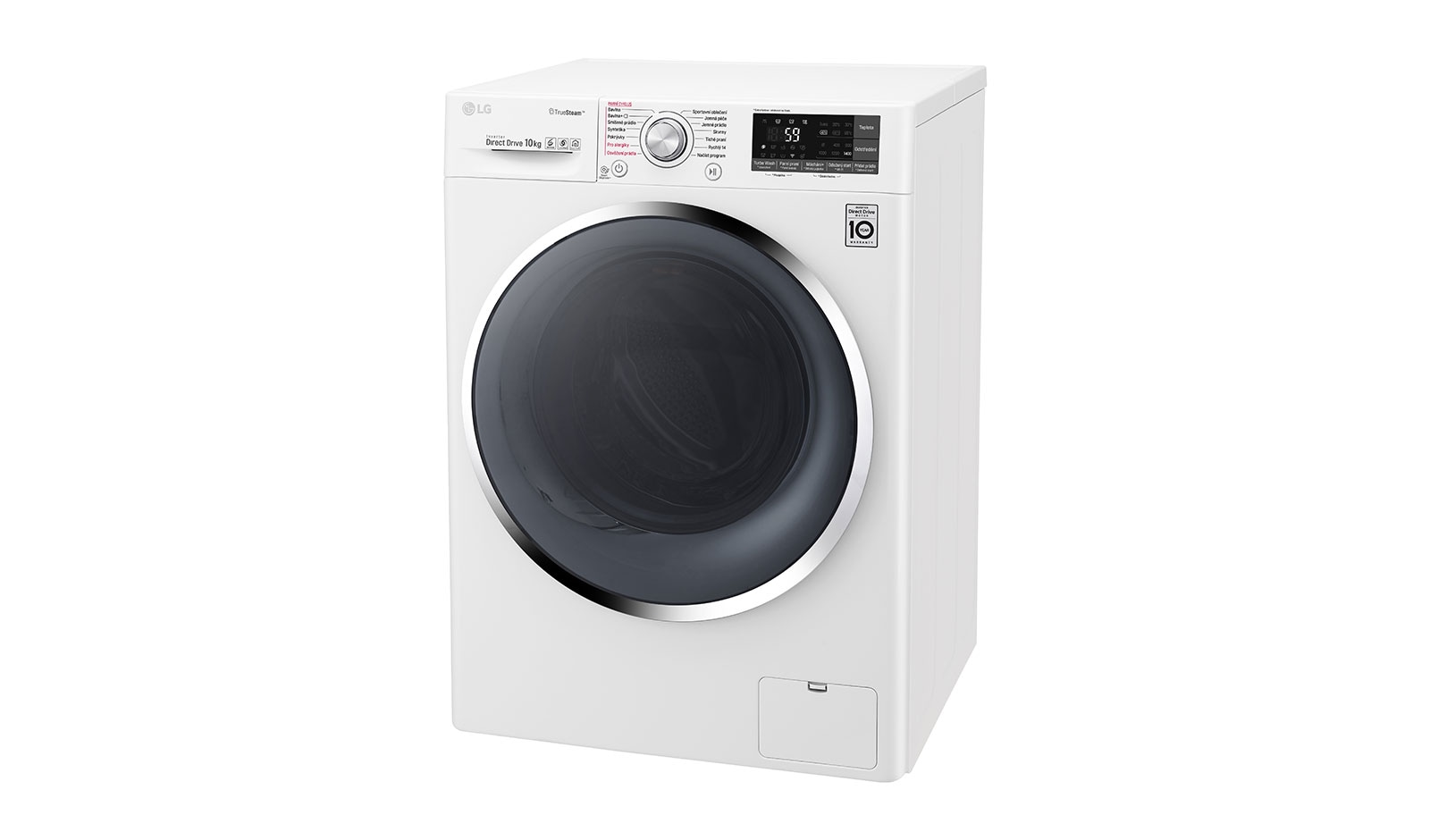 LG 10 kg pračka, 1400 ot./min, 6 Motion DD, TrueSteam™ - parní praní, 14 programů, F104J8JS2W