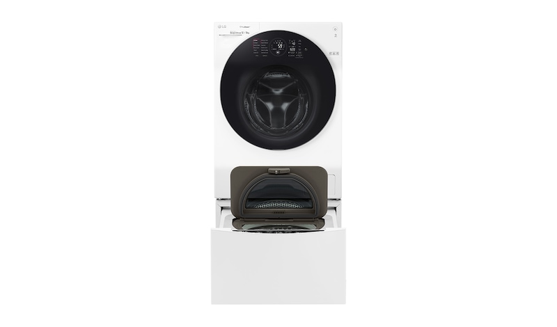 LG 12 kg pračka / 8 kg sušička / 2 kg mini pračka , TwinWash™, 1600 ot./min, A (v rozsahu A až G), 6 Motion DD, Direct Drive™, TrueSteam™, EcoHybrid™, ThinQ™ + WiFi připojení, Přidat prádlo, 12 programů, 8 možností sušení, F126G1BCH2N