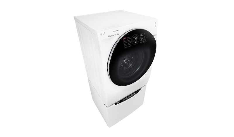 LG 12 kg pračka / 8 kg sušička / 2 kg mini pračka , TwinWash™, 1600 ot./min, A (v rozsahu A až G), 6 Motion DD, Direct Drive™, TrueSteam™, EcoHybrid™, ThinQ™ + WiFi připojení, Přidat prádlo, 12 programů, 8 možností sušení, F126G1BCH2N