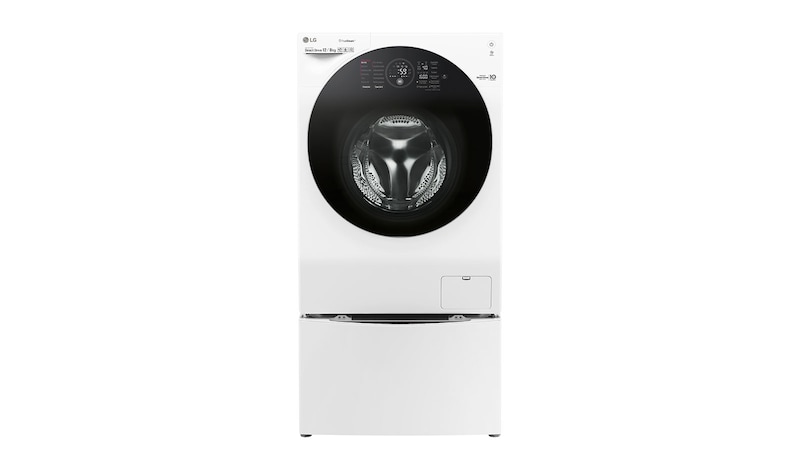 LG 12 kg pračka / 8 kg sušička / 2 kg mini pračka , TwinWash™, 1600 ot./min, A (v rozsahu A až G), 6 Motion DD, Direct Drive™, TrueSteam™, EcoHybrid™, ThinQ™ + WiFi připojení, Přidat prádlo, 12 programů, 8 možností sušení, F126G1BCH2N