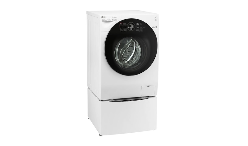 LG 12 kg pračka / 8 kg sušička / 2 kg mini pračka , TwinWash™, 1600 ot./min, A (v rozsahu A až G), 6 Motion DD, Direct Drive™, TrueSteam™, EcoHybrid™, ThinQ™ + WiFi připojení, Přidat prádlo, 12 programů, 8 možností sušení, F126G1BCH2N