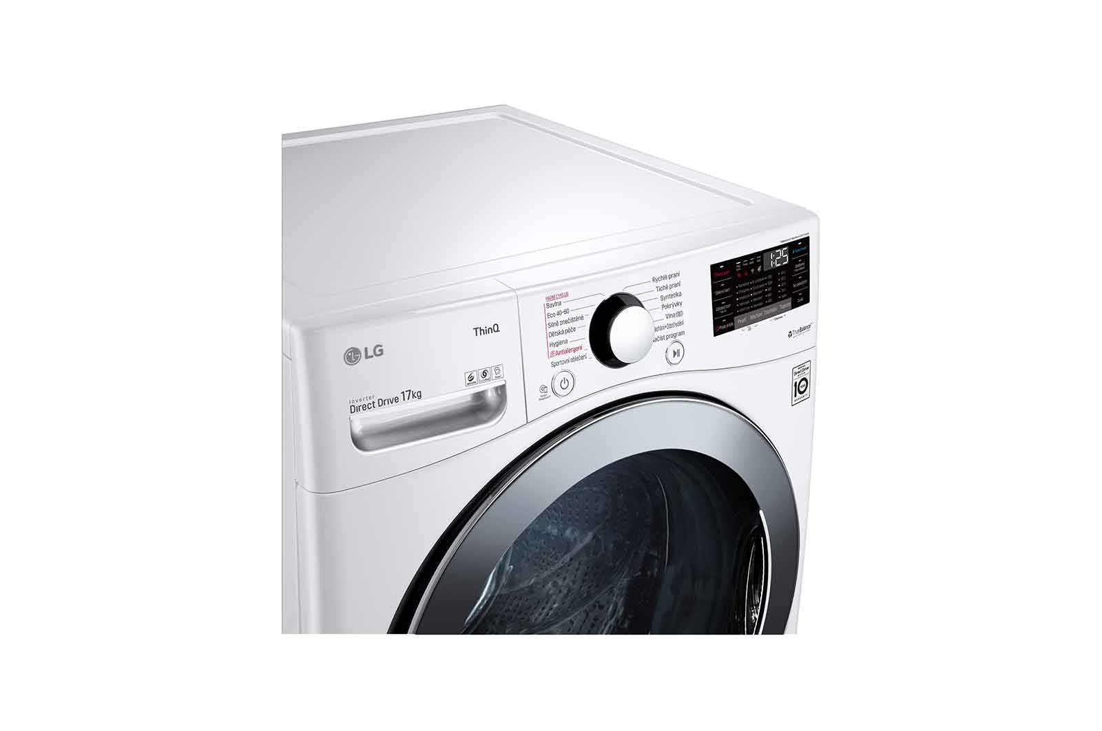 LG 17 kg pračka LG  | E | 1100 ot./min | TurboWash™ | ThinQ™, F171P1CY2W