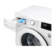 LG 7 kg slim pračka LG, Direct Drive™ motor, AI DD™ - optimální volba pracích pohybů, Smart Diagnosis™, energetická třída D (v rozsahu A až G), funkce Přidat prádlo, F27V3HN3W