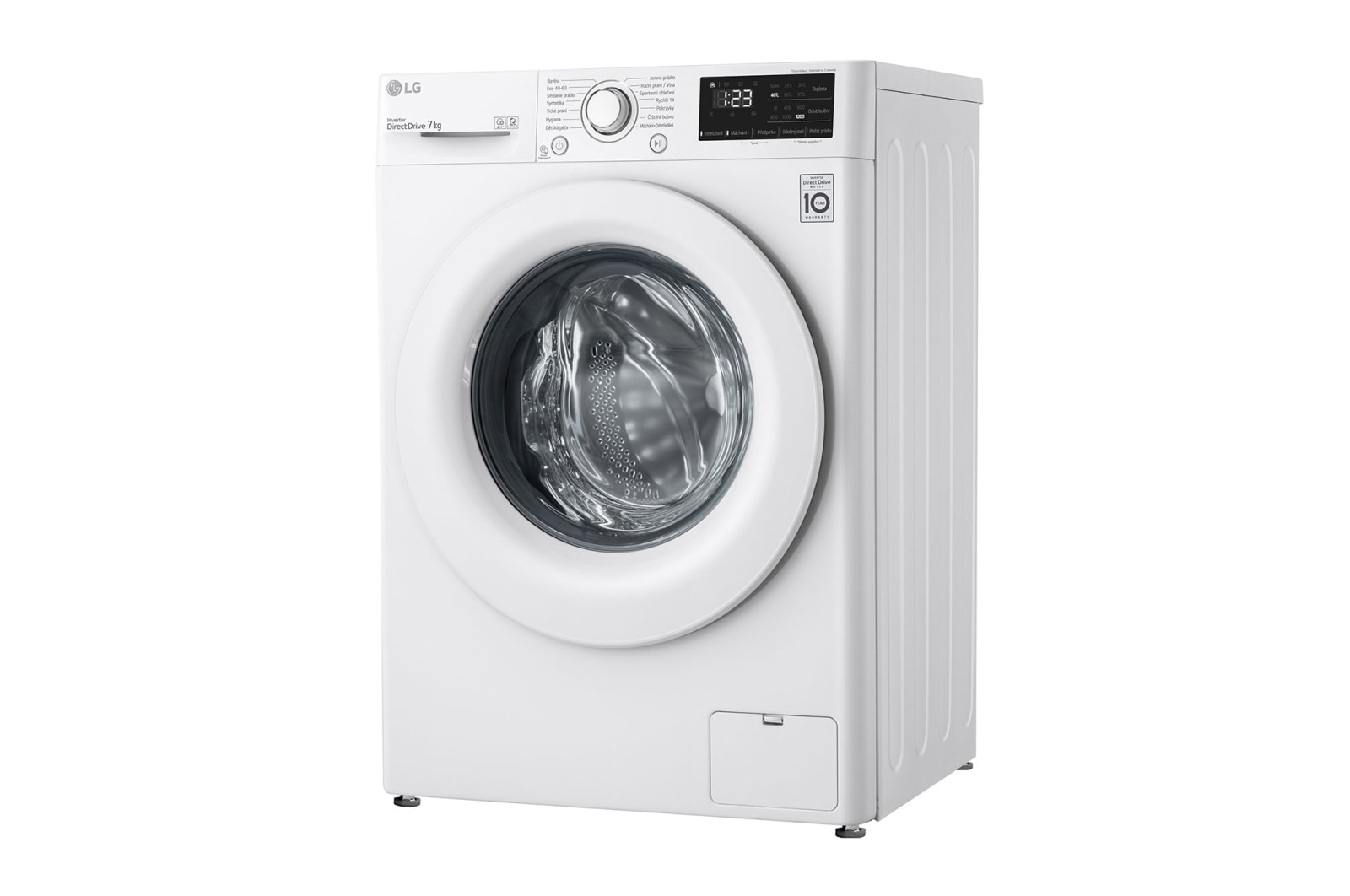 LG 7 kg slim pračka LG, Direct Drive™ motor, AI DD™ - optimální volba pracích pohybů, Smart Diagnosis™, energetická třída D (v rozsahu A až G), funkce Přidat prádlo, F27V3HN3W