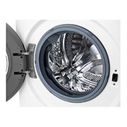 LG Slim parní pračka LG |7 kg | D | 1200 ot./min | Direct Drive™ | Bílá + černá dvířka, F27V3HY6W