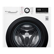 LG Slim parní pračka LG |7 kg | D | 1200 ot./min | Direct Drive™ | Bílá + černá dvířka, F27V3HY6W