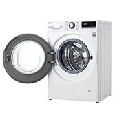 LG Slim parní pračka LG |7 kg | D | 1200 ot./min | Direct Drive™ | Bílá + černá dvířka, F27V3HY6W