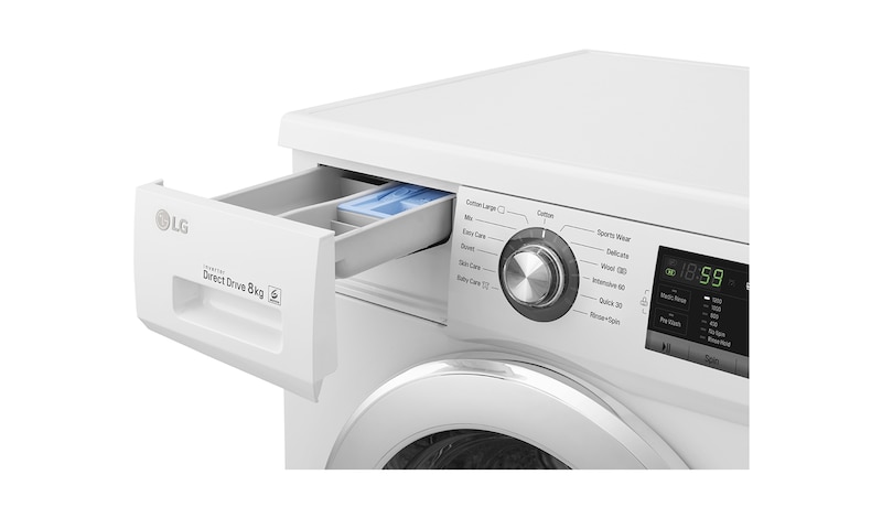 LG 8 kg pračka, 1200 ot./min, 6 Motion DD, 13 programů, 11 přídavných možností, F282G6TDN