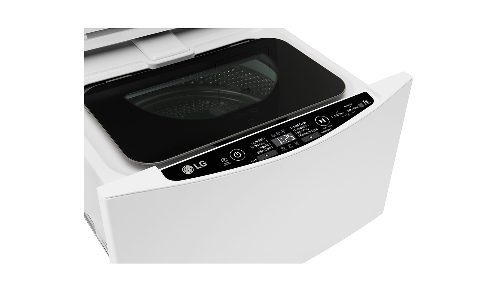 LG 2 kg mini pračka, 700 ot./min, Direct Drive™, ThinQ™ + WiFi připojení,  8 programů, F28K5XN3