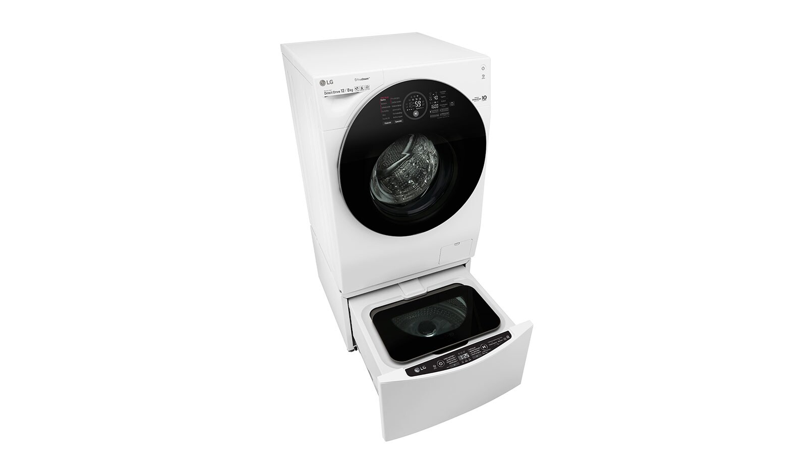 LG 2 kg mini pračka, 700 ot./min, Direct Drive™, ThinQ™ + WiFi připojení,  8 programů, F28K5XN3