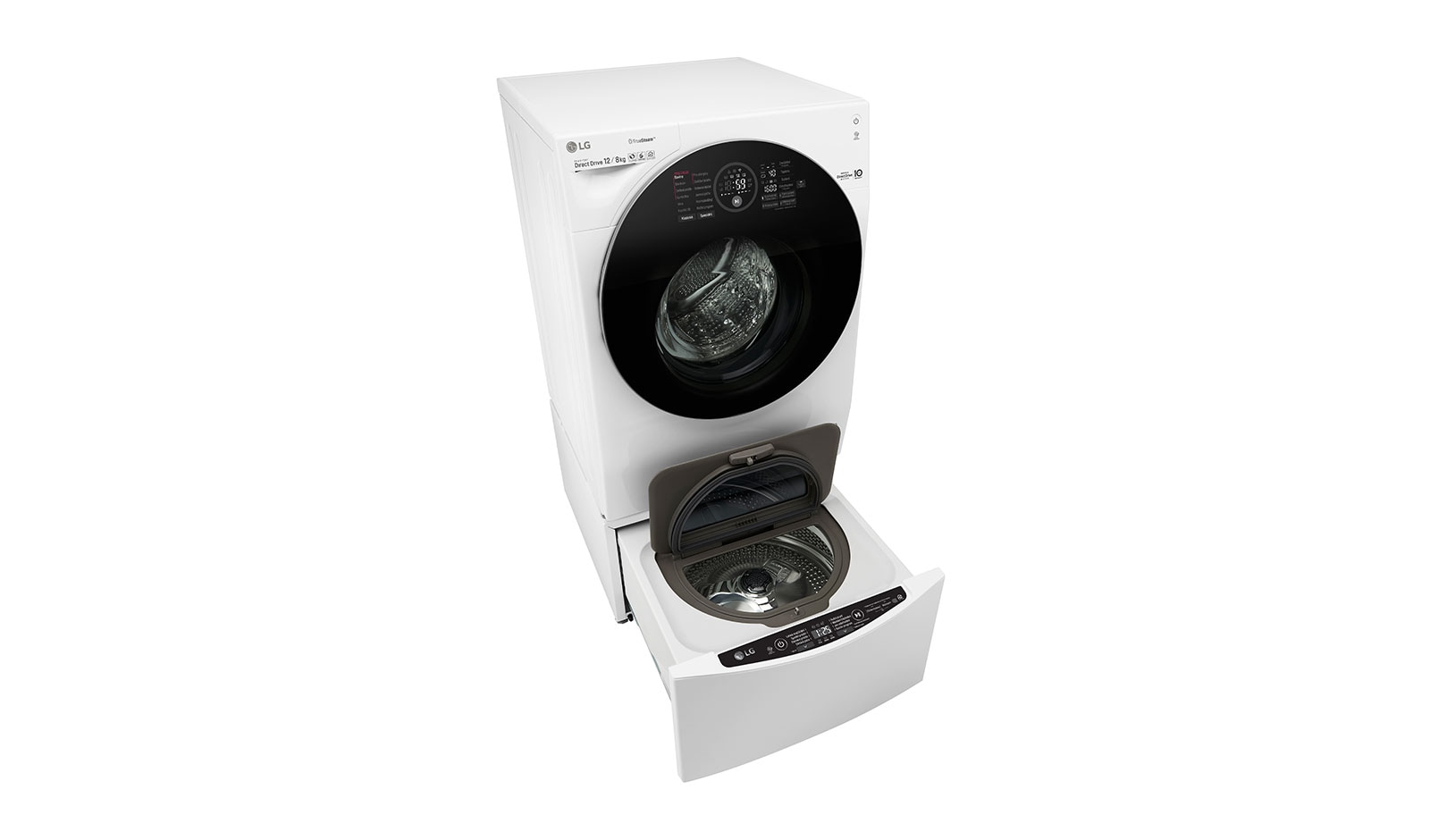 LG 2 kg mini pračka, 700 ot./min, Direct Drive™, ThinQ™ + WiFi připojení,  8 programů, F28K5XN3