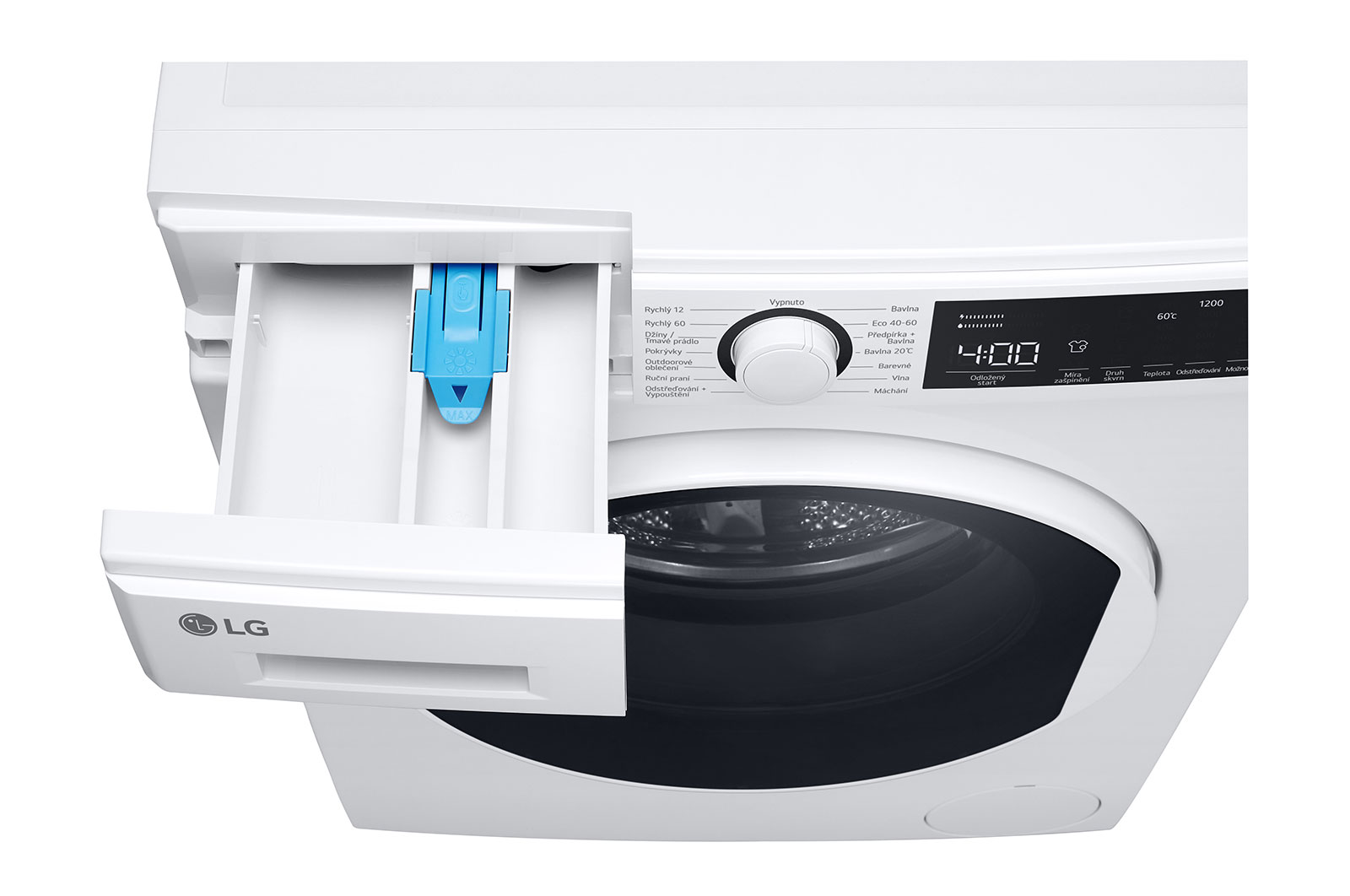 LG 8 kg pračka, BLDC motor, technologie program Pro alergiky, funkce Přidat prádlo a energetická třída B (v rozsahu A až G)., F28T1TNHW