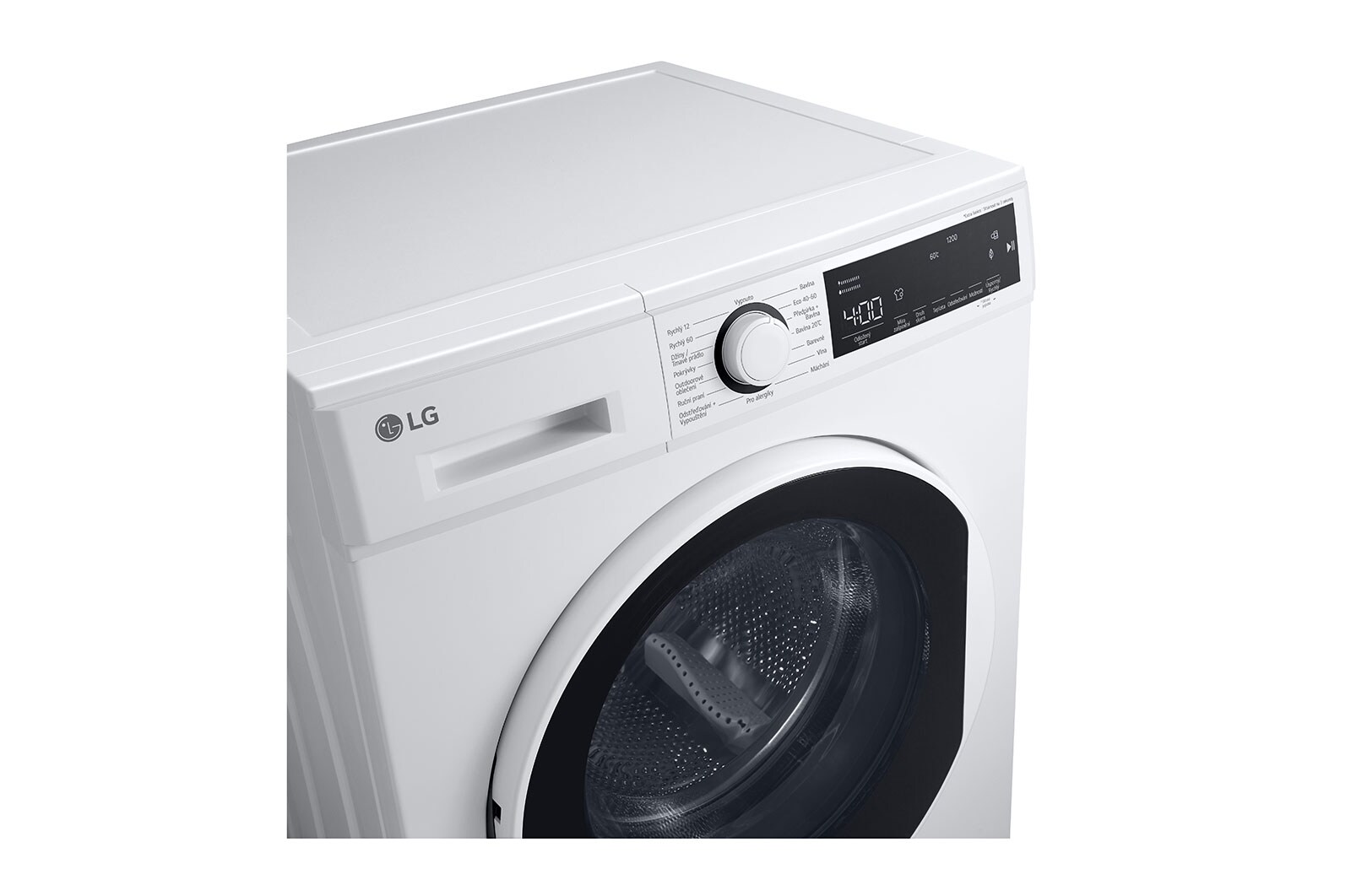 LG 8 kg pračka, BLDC motor, technologie program Pro alergiky, funkce Přidat prádlo a energetická třída B (v rozsahu A až G)., F28T1TNHW