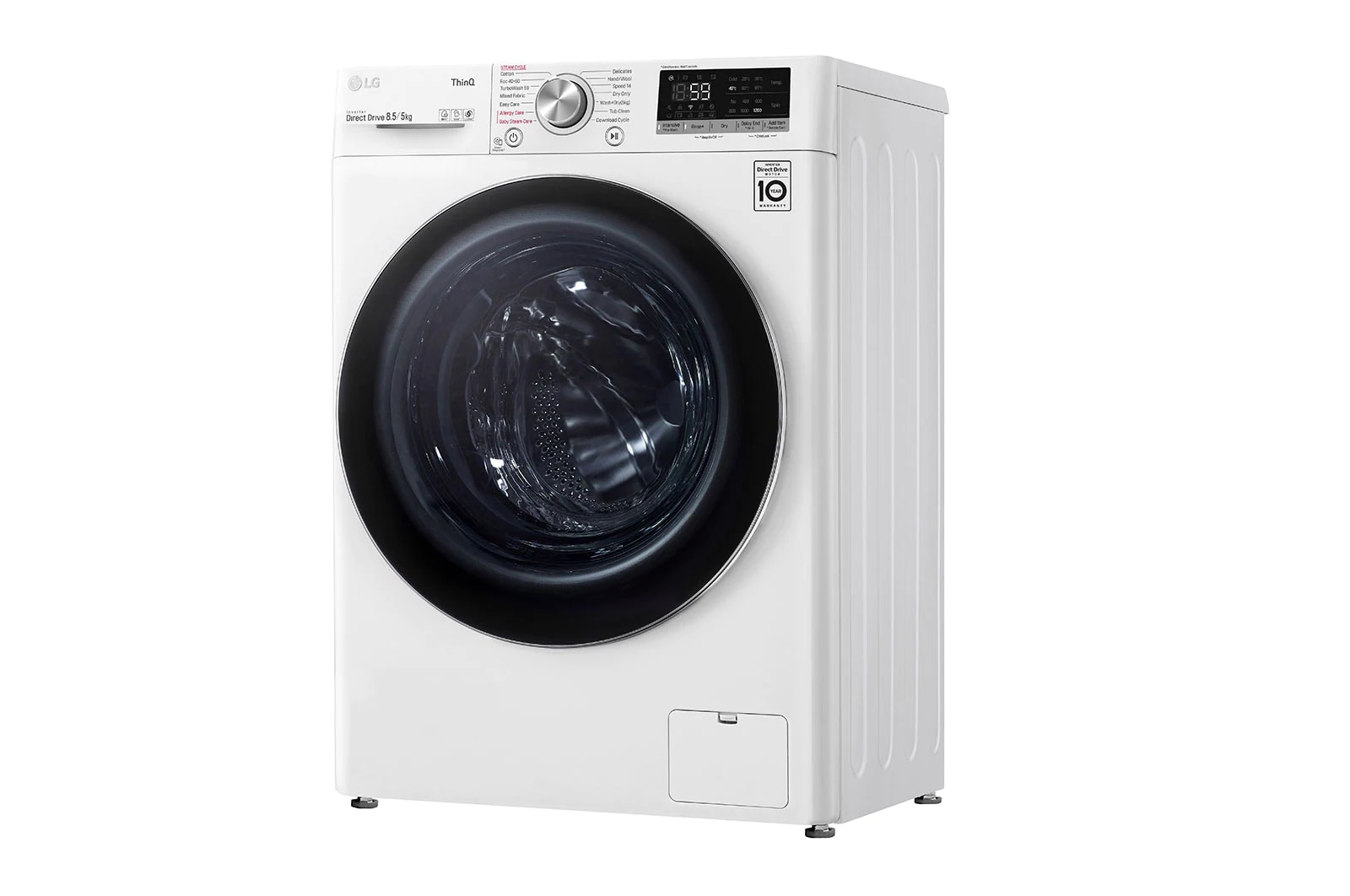 LG 8,5 kg parní pračka / 5 kg sušička LG | 1200 ot./min | Direct Drive™ | AI DD™ | TurboWash™, F2DV5S8S2E