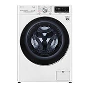 Čelní pohled na 8,5 kg parní pračka / 5 kg sušička LG | 1200 ot./min | Direct Drive™ | AI DD™ | TurboWash™ F2DV5S8S2E