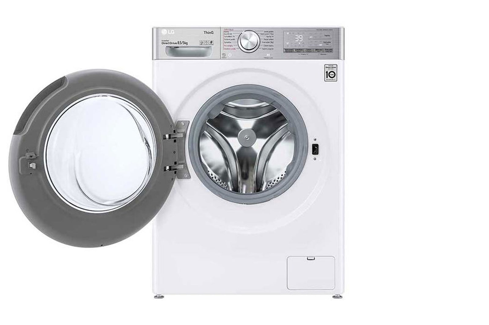 LG Slim parní pračka / sušička LG | 8,5 / 5 kg | 1200 ot./min | TurboWash™360° |Bílá, F2DV9S8H2