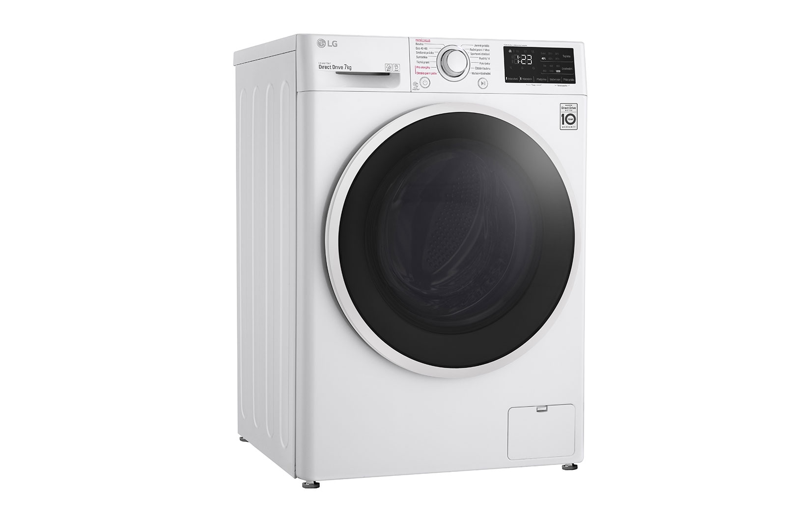 LG 7 kg slim parní pračka, Direct Drive™ motor - optimální volba pracích pohybů, Steam™, Smart Diagnosis™, Přidat prádlo, F2S7V3HYTW