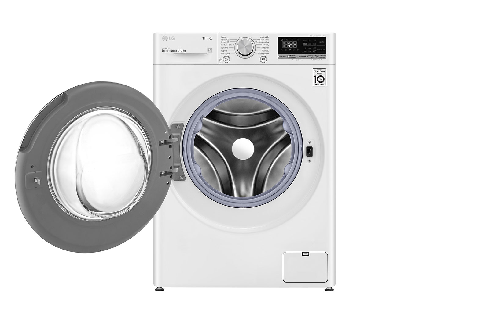LG 6,5 kg slim pračka, E, Direct Drive™ motor, optimální volba pracích pohybů, slim provedení - hloubka 45 cm, ThinQ™ + WiFi, F2WN5S6N0