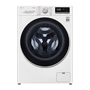 Čelní pohled na 6,5 kg slim parní pračka, E, Direct Drive™ motor, optimální volba pracích pohybů, parní péče Steam™, ThinQ™ &#43; WiFi F2WN5S6S0