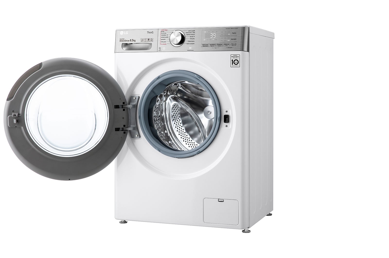 LG 8,5 kg slim parní pračka LG  | 1200 ot./min | AI DD™ | TurboWash™360°, F28V9GW2W