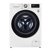 Čelní pohled na 8,5 kg slim parní pračka, A&#43;&#43;&#43; (v rozsahu A&#43;&#43;&#43; až D), Direct Drive™ motor, TurboWash™360° - praní za 39 minut, AI DD™ - optimální volba pracích pohybů, parní péče Steam&#43;™, ThinQ™ &#43; WiFi F2WV9S8P2
