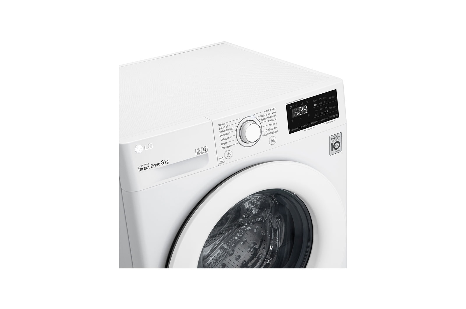 LG 8 kg automatická pračka LG | 1400 ot./min | Direct Drive™ | AI DD™, FB48V3TN3W