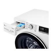 LG 8 kg parní pračka, Direct Drive™ motor, optimální volba pracích pohybů, parní praní Steam™, TurboWash™, ThinQ+WiFi, F48V5TW0W